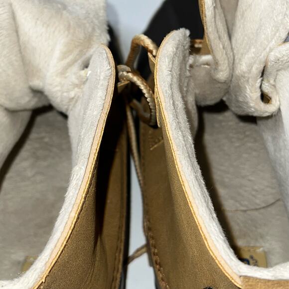 JBU by Jambu Nala Women's Size 9.5M Duck Rain Boots Lace Up Waterproof Navy/Tan - Picture 11 of 11